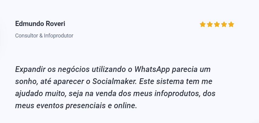 Depoimentos Sobre a Ferramenta Socialmaker 2