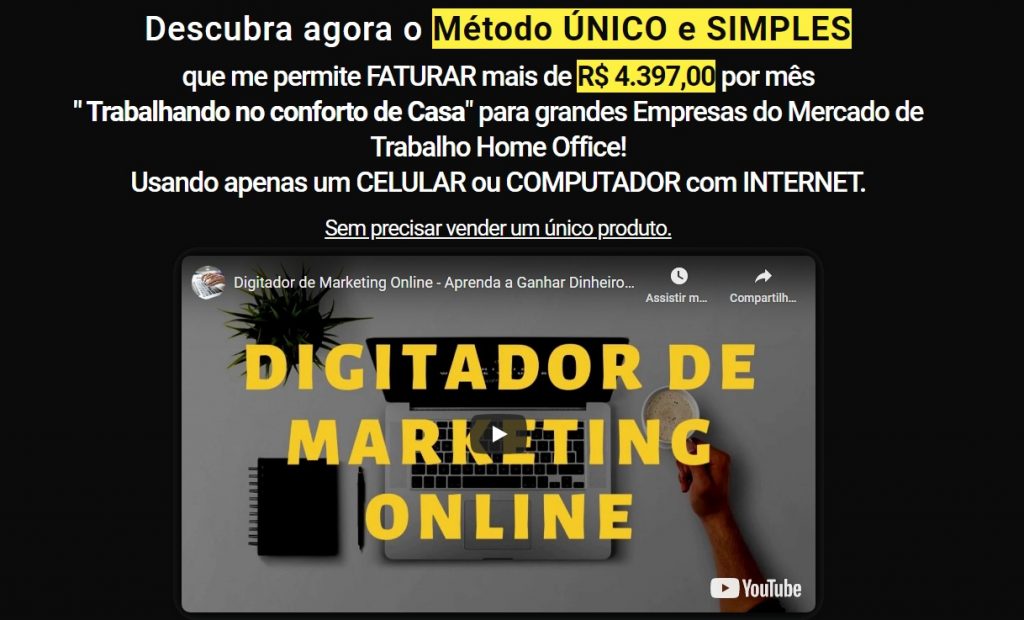 Curso Digitador de Marketing Online 2.0 é Confiável e Seguro