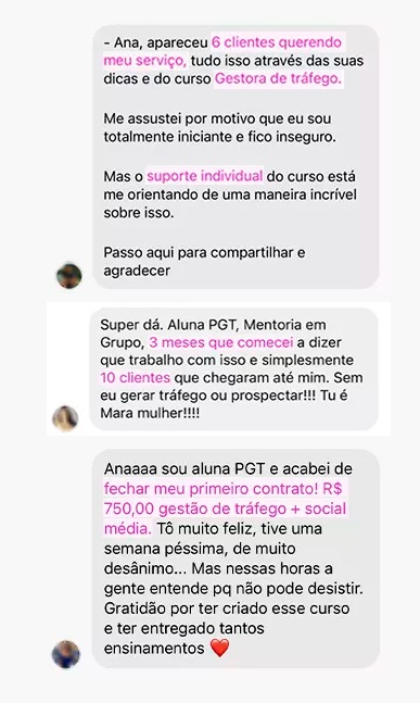 Método PGT Vale a pena - depoimentos de alunas
