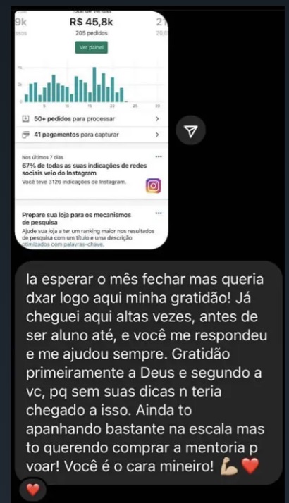 Depoimentos de alunos Comunidade Tráfego do Mineiro.