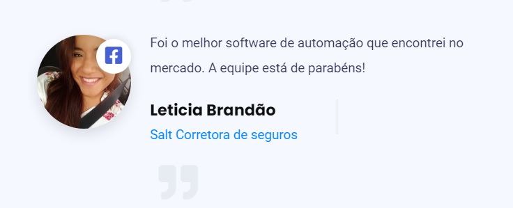 Depoimentos de clientes do G-leads.