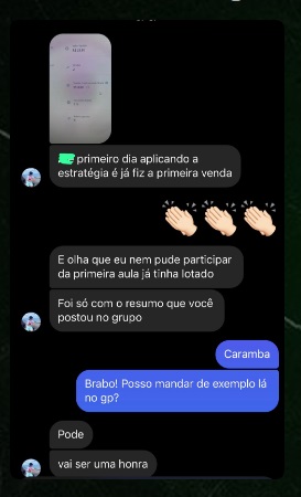 Depoimentos de alunos da PLR Academy.