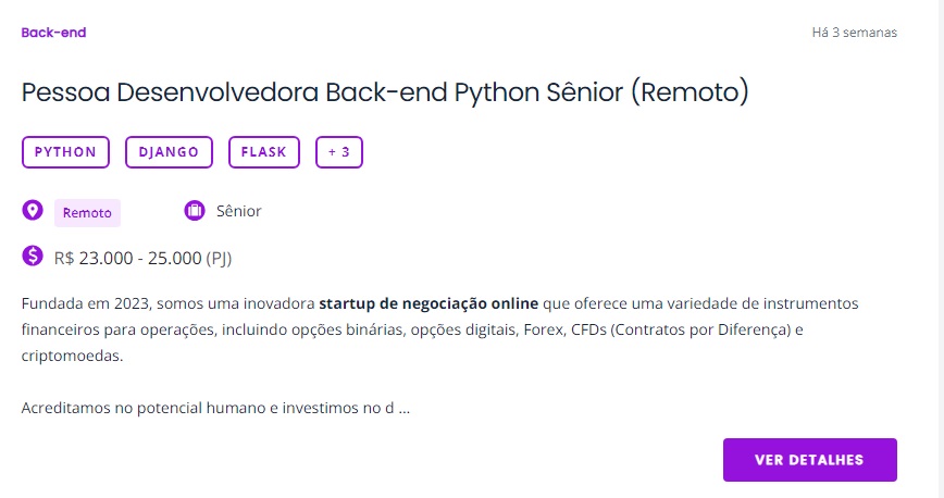 Vagas Python.
