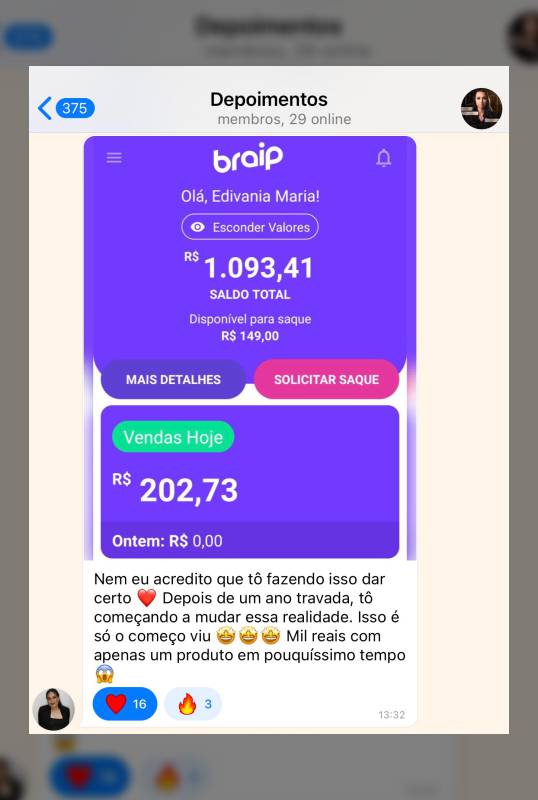 Método MVP depoimentos de alunas.