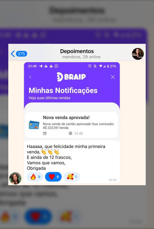 Método MVP depoimentos de alunas.