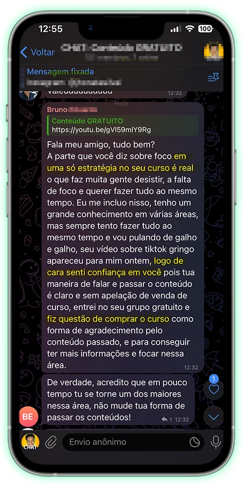 Relatos de alunos do Método CGR.