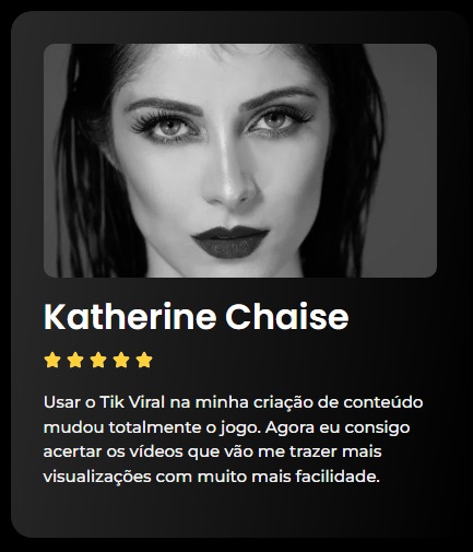 Tik Viral depoimentos.