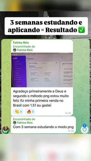 Método PNG - Resultados de alunos.