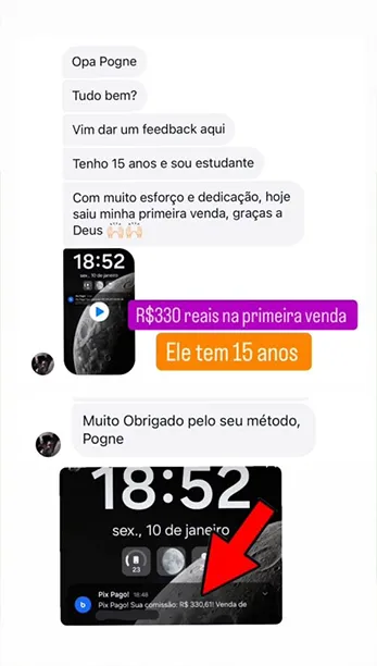 Método PNG - Resultados de alunos.