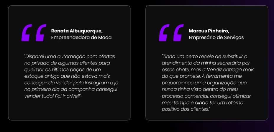 Depoimentos Sobre o Vendiz.