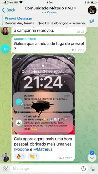 Método PNG depoimentos.